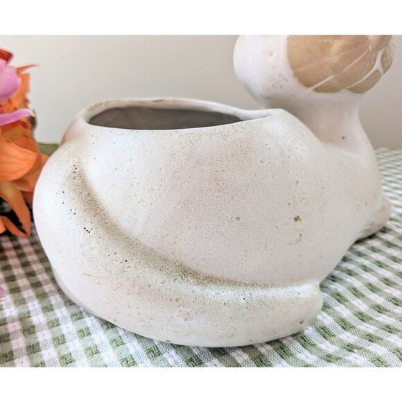 MCM David Stewart Cat Planter Lion's Valley Pottery Stoneware Vintage 1960s - Picture 6 of 10